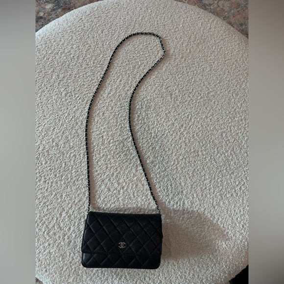 Chanel Quilted Caviar Wallet w/ Chain - Picture 8 of 12